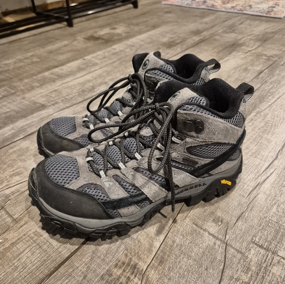 Merrell Moab 3 Mid Hiking Boots Mens Size 8.5W Waterproof Lace Up Boots - Picture 1 of 7
